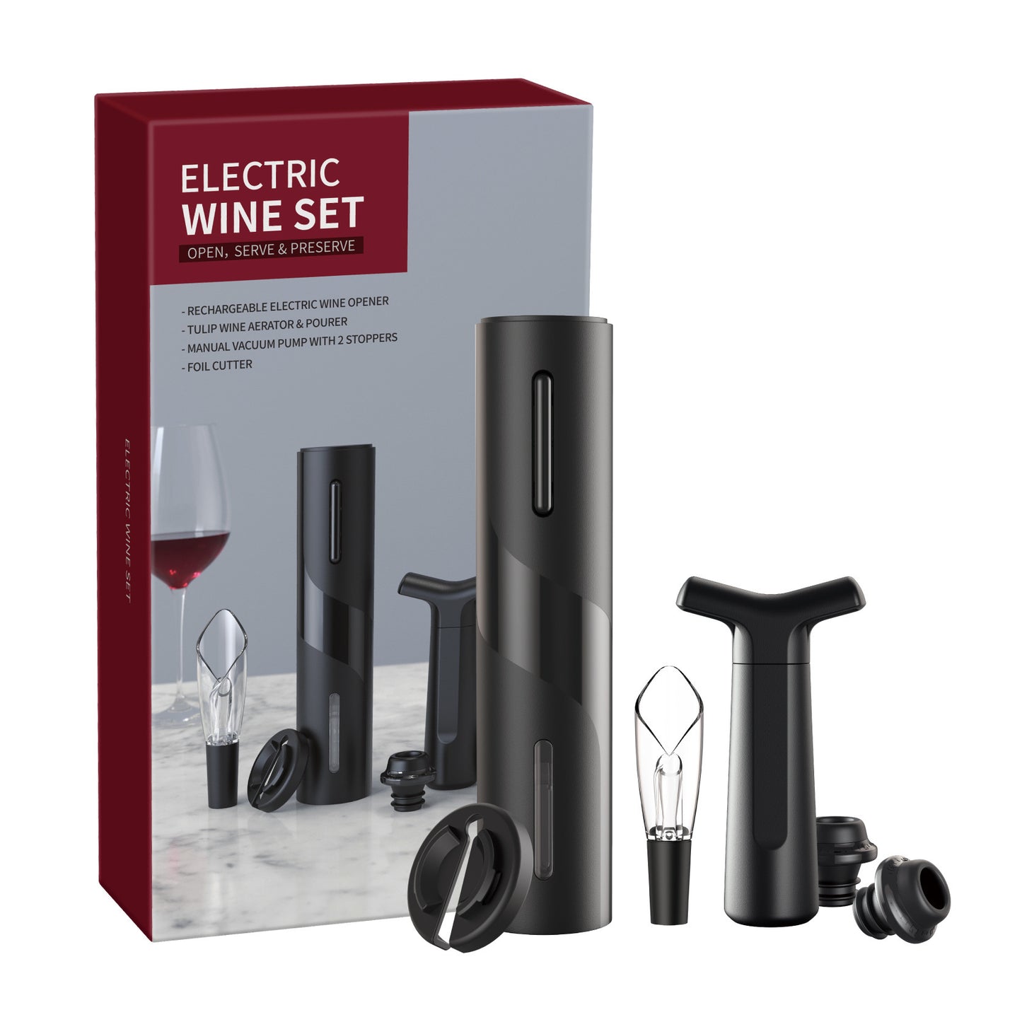 Tire-bouchon électronique rechargeable par USB