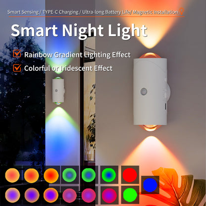 Petite applique murale LED couleur