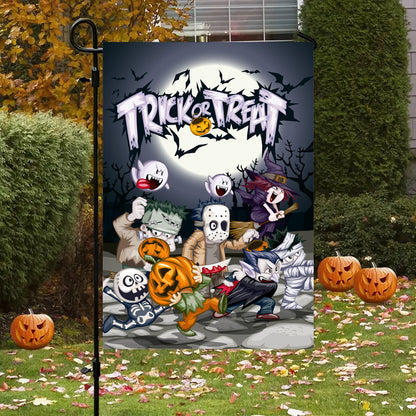Bannière de jardin d'Halloween, drapeau du Jour des morts, fantôme créatif